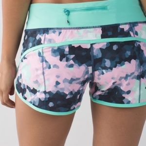 NWT Lululemon Speed Shorts Clouded Menthol